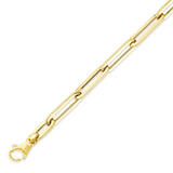 Ladies Paperclip Bracelet in 14K Gold