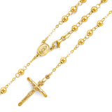 Crucifix Five-Decade Rosary Necklace in 14K Gold