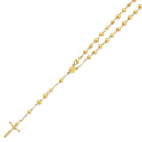 Crucifix Five-Decade Rosary Necklace in 14K Gold