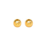 Gold Ball Stud Earrings in 14K Gold and Butterfly Backing