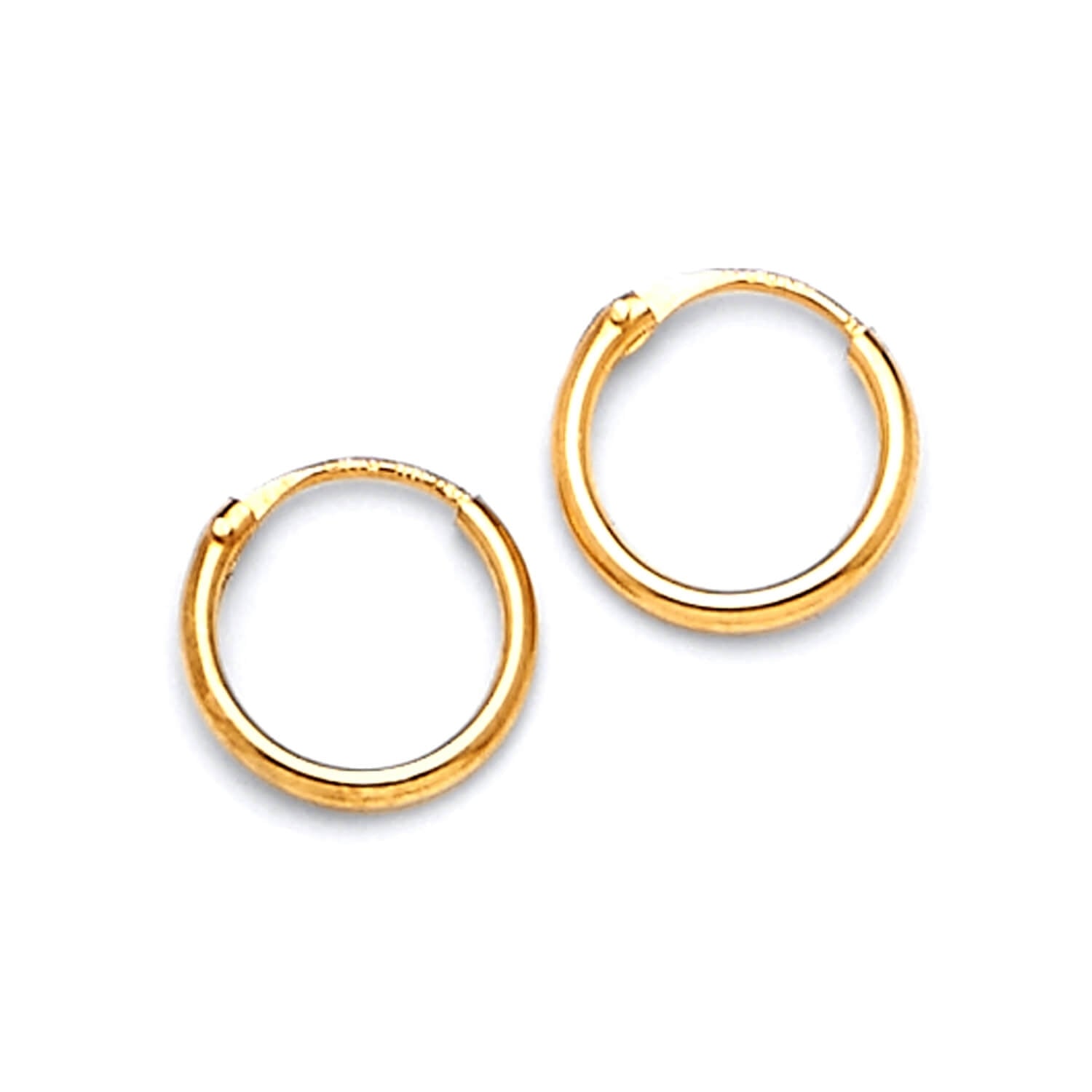 Hoop Earrings in 14K Gold
