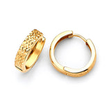 Huggie Earrings in 14K Gold