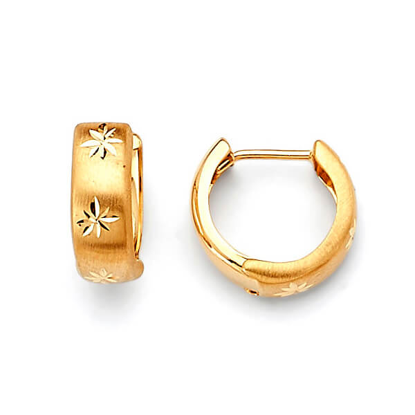 Huggie Earrings in 14K Gold