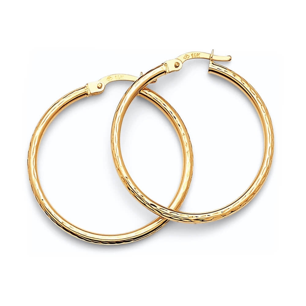 Hoop Earrings in 14K Gold