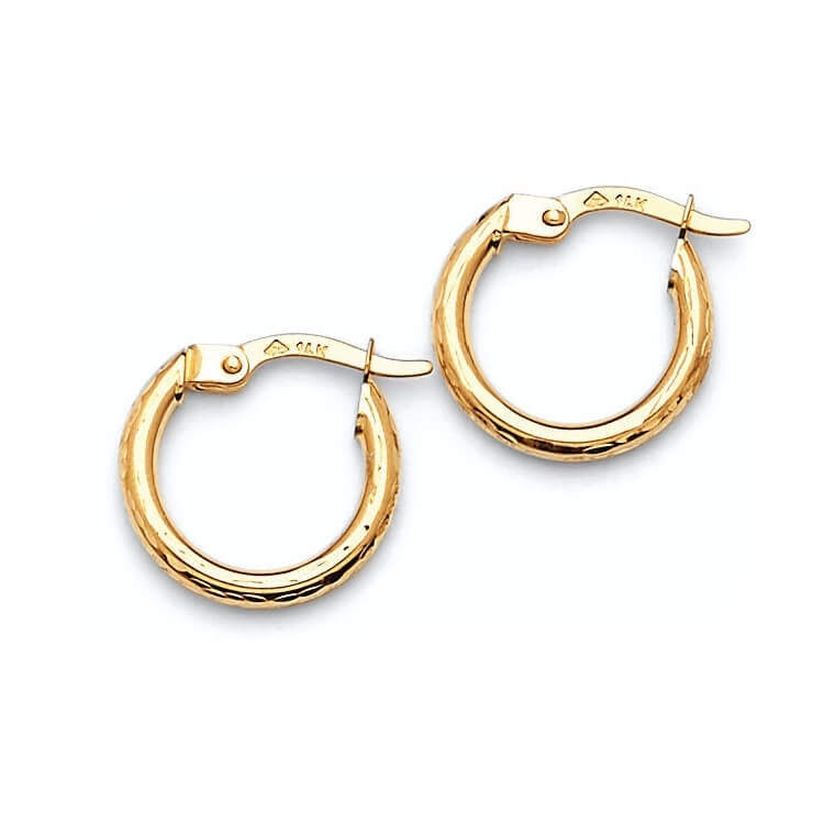 Hoop Earrings in 14K Gold