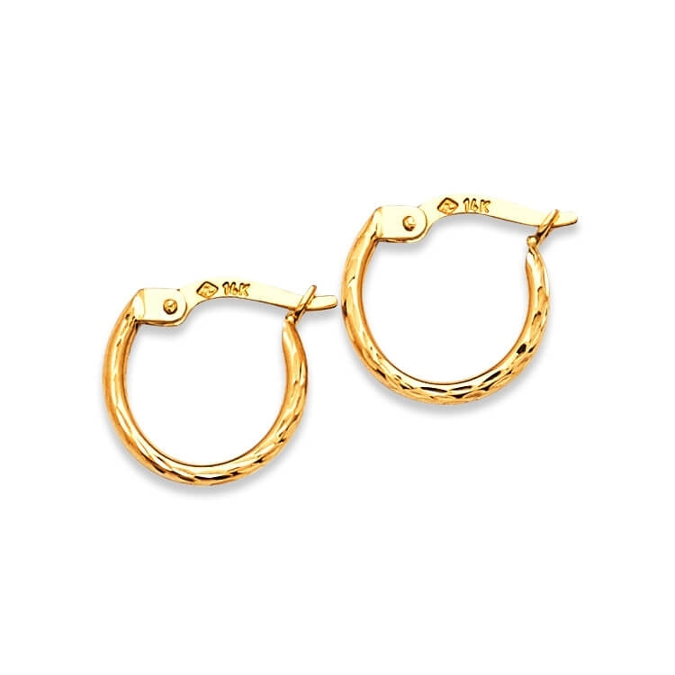 Hoop Earrings in 14K Gold