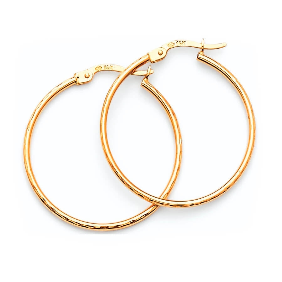 Hoop Earrings in 14K Gold