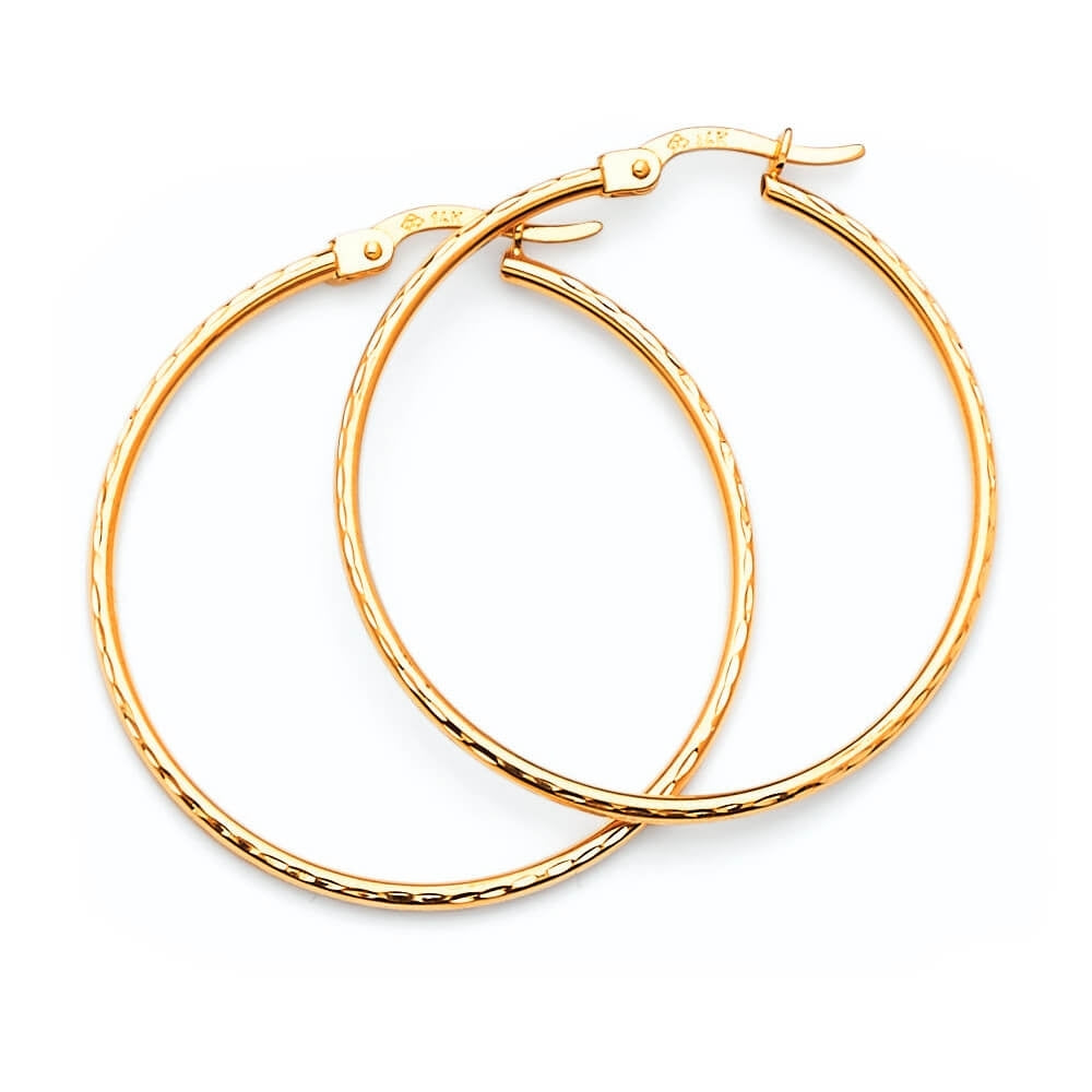 Hoop Earrings in 14K Gold