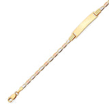Valentino Kids ID Bracelet In 14K Tri-Color Gold