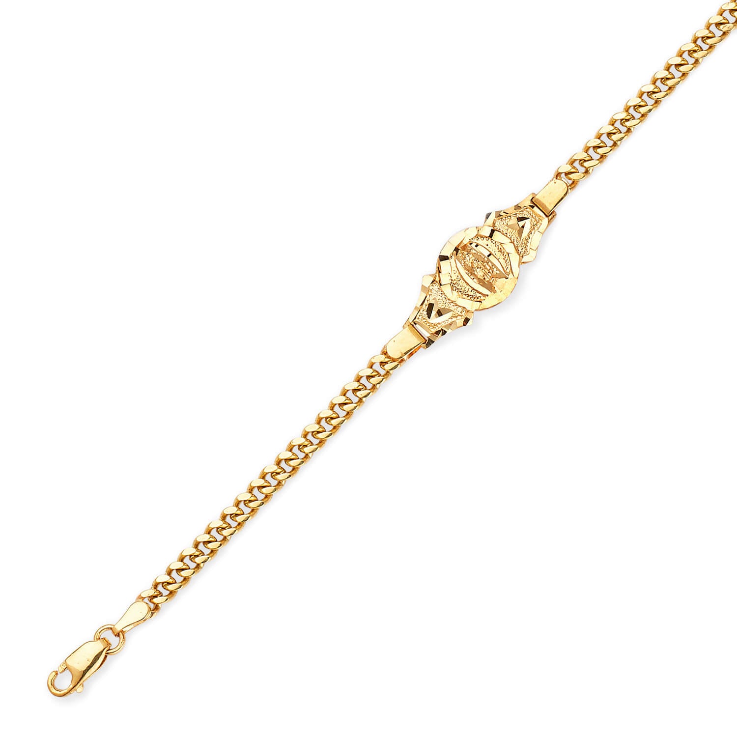 Cuban Kids Bracelet In 14K Gold
