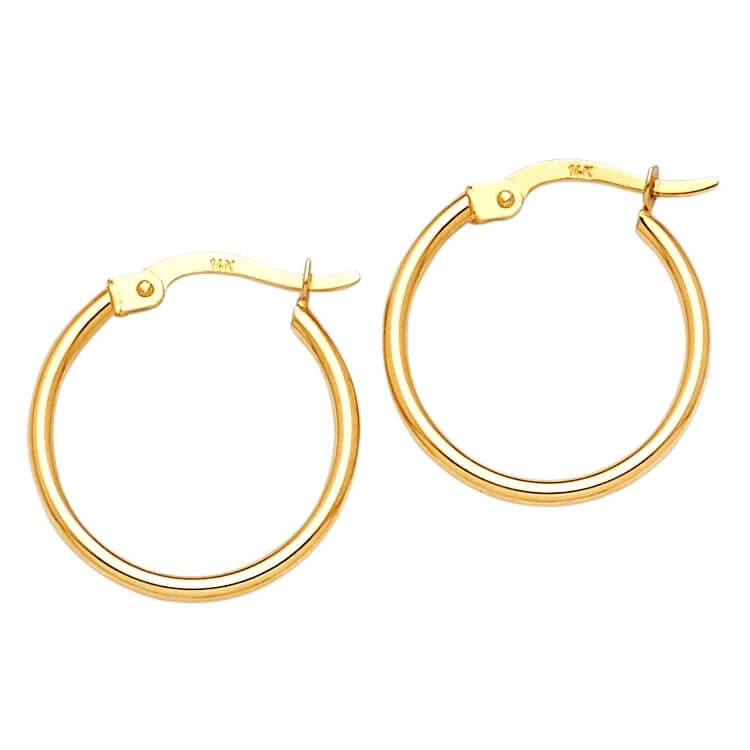 Hoop Earrings in 14K Gold