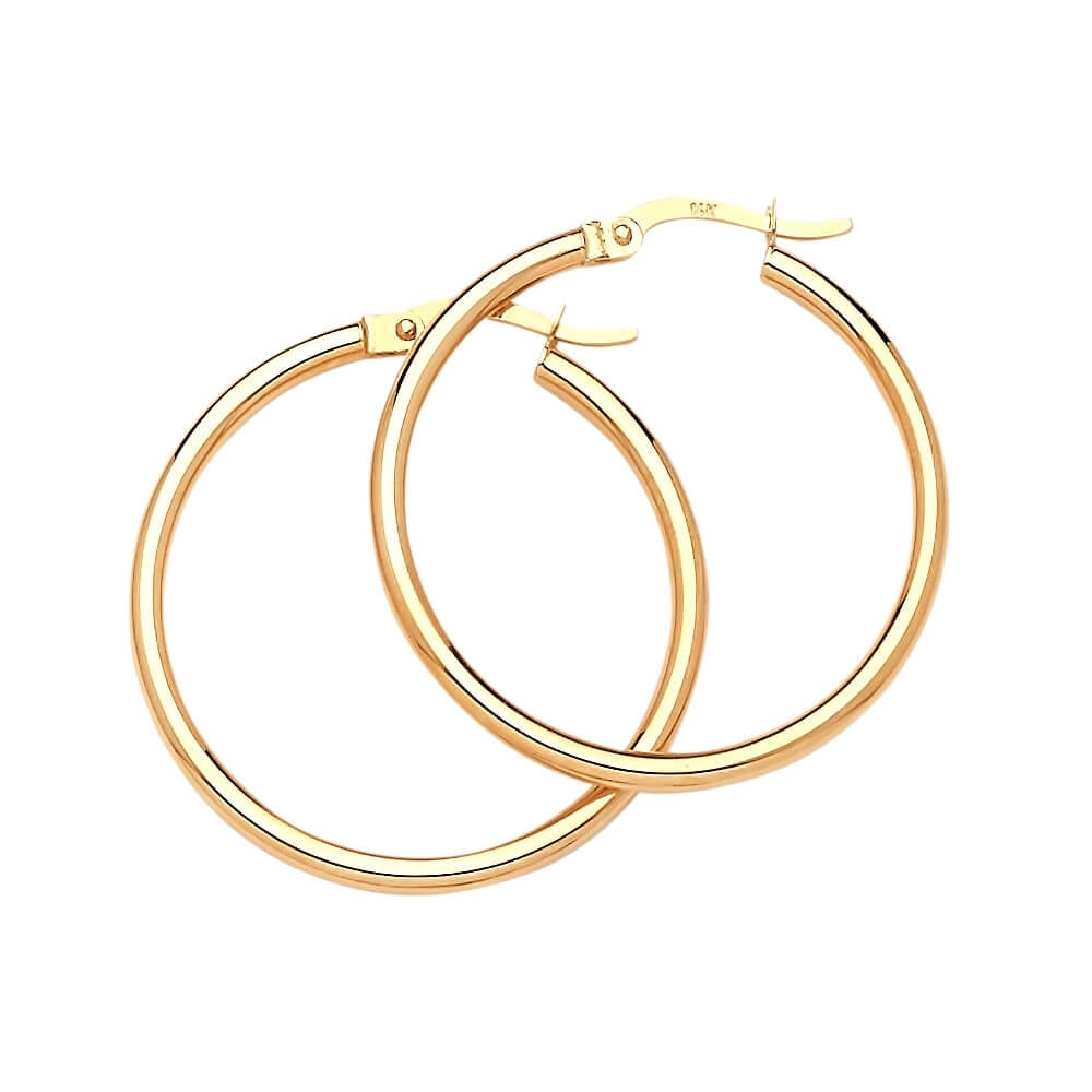 Hoop Earrings in 14K Gold