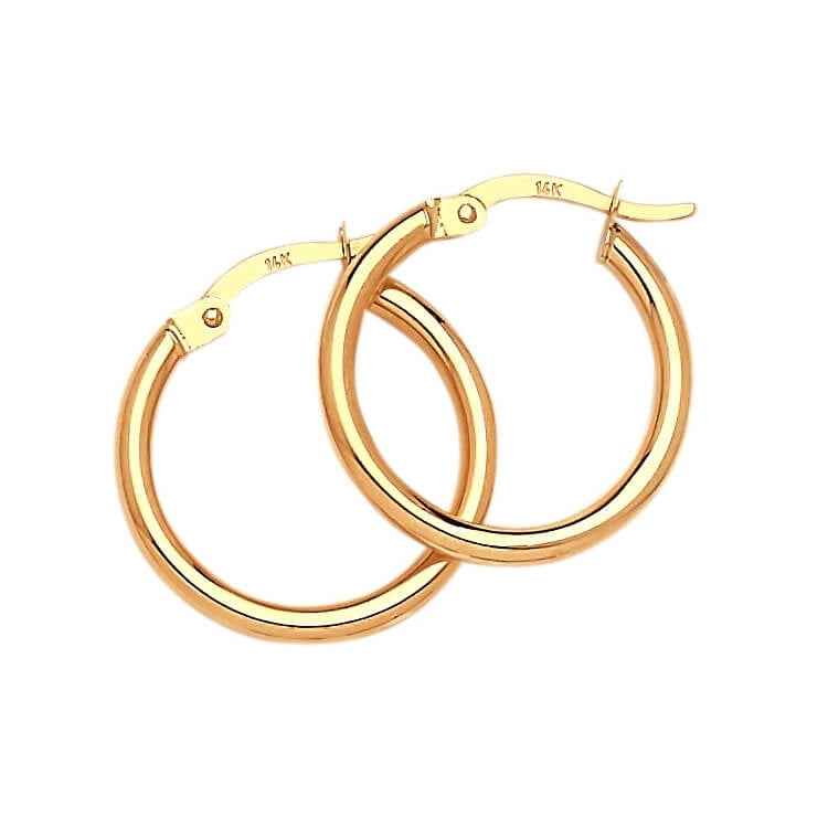 Hoop Earrings in 14K Gold