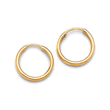 Hoop Earrings in 14K Gold