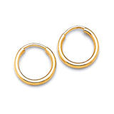 Hoop Earrings in 14K Gold