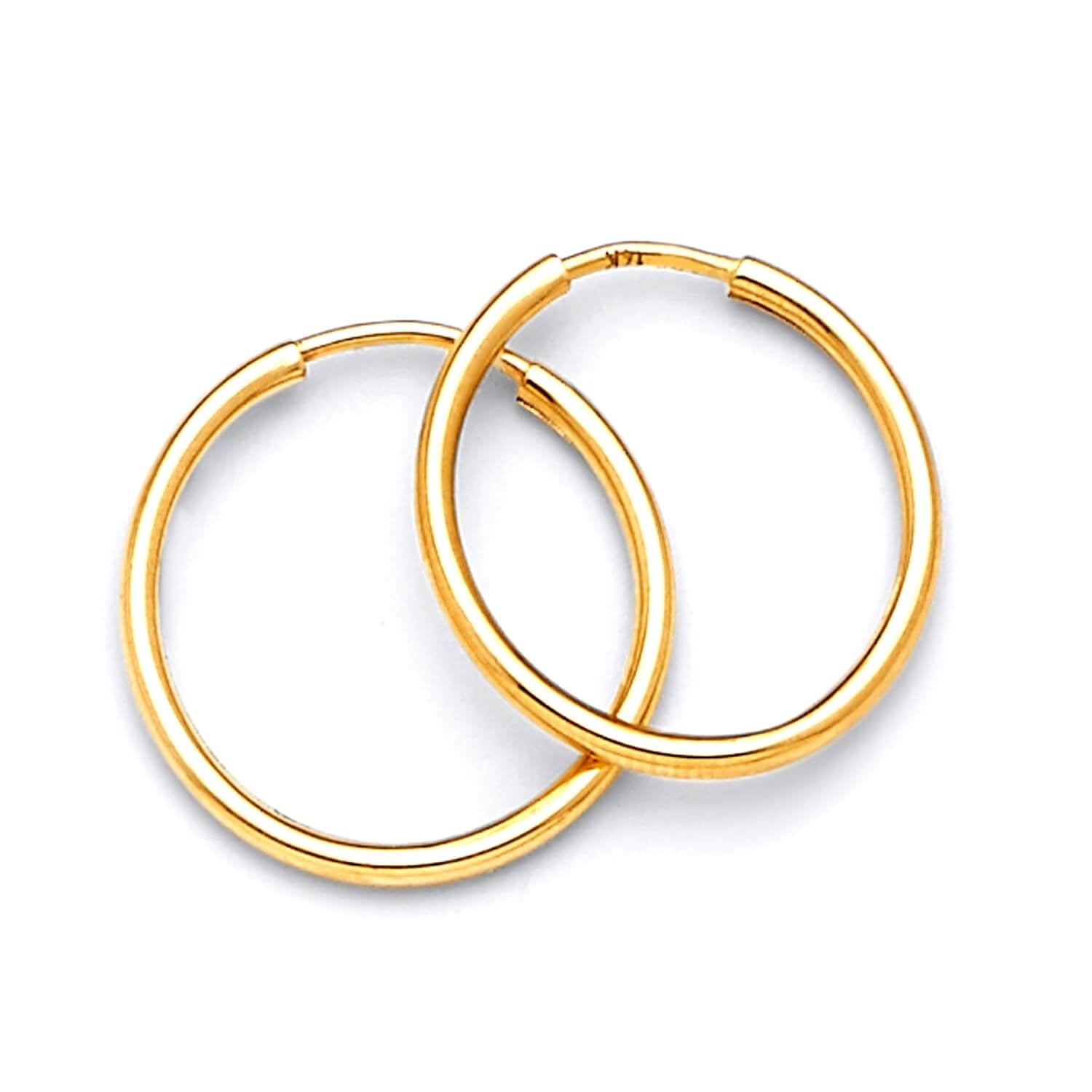 Hoop Earrings in 14K Gold