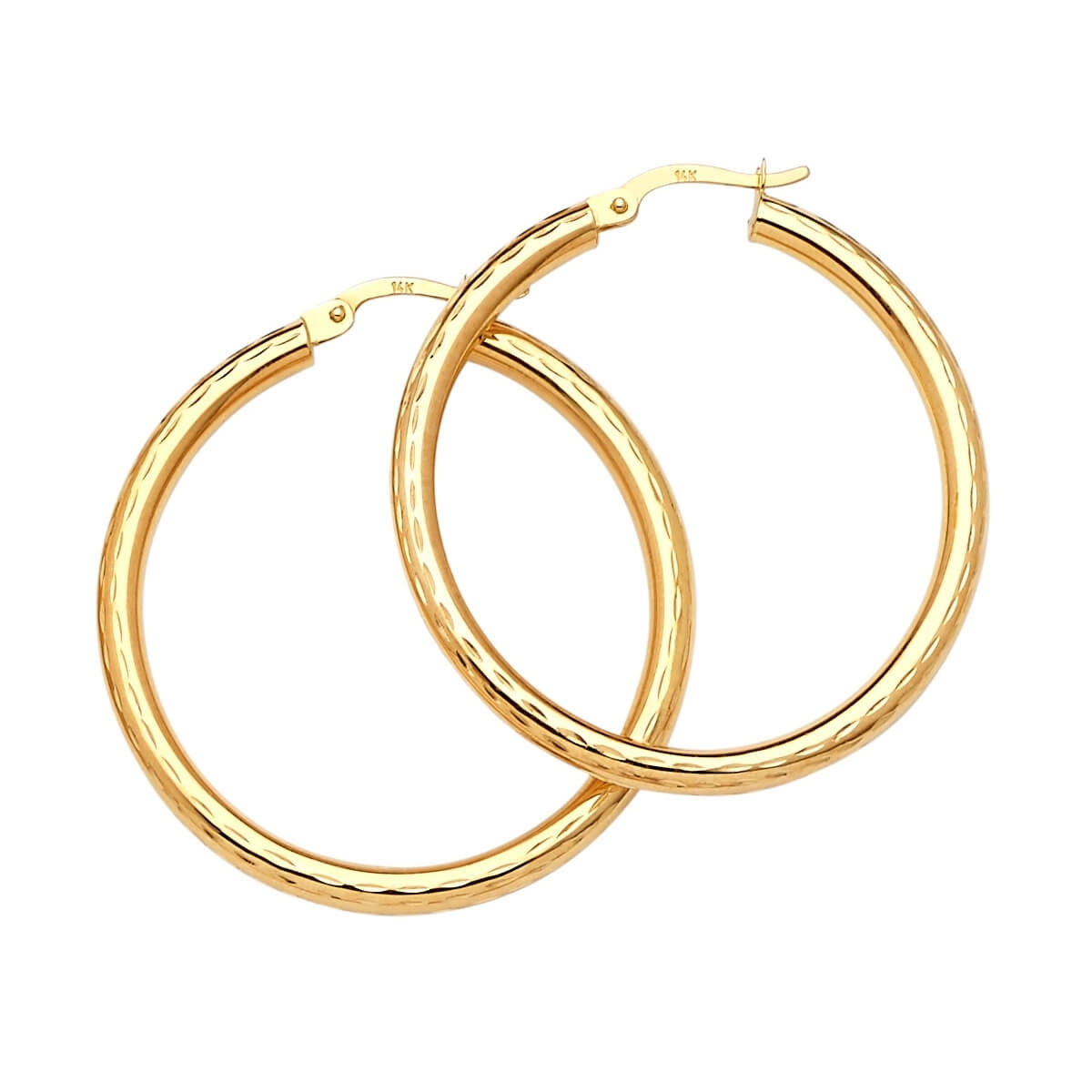 Hoop Earrings in 14K Gold