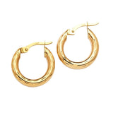 Hoop Earrings in 14K Gold