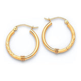 Hoop Earrings in 14K Gold