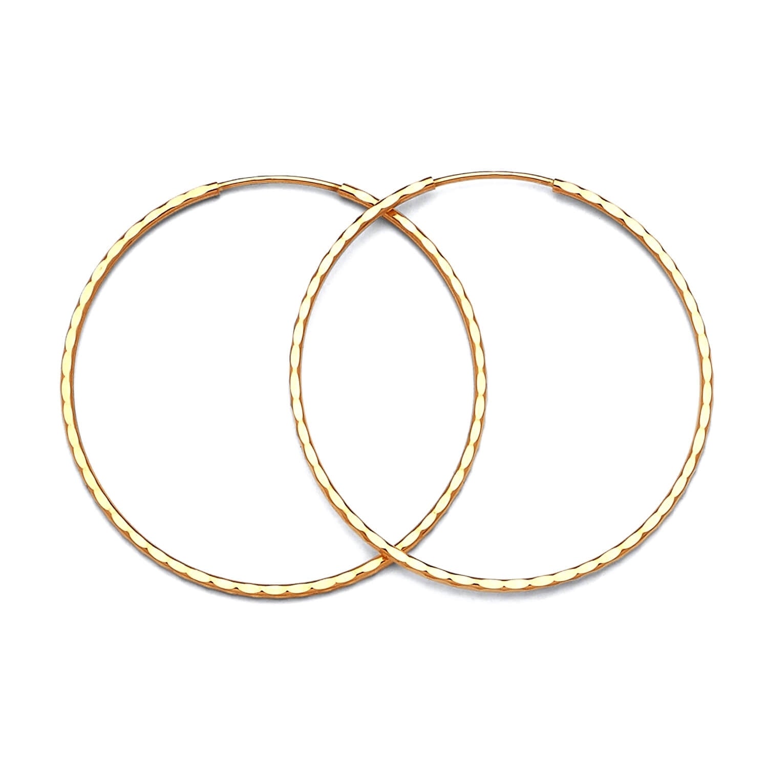 Hoop Earrings in 14K Gold