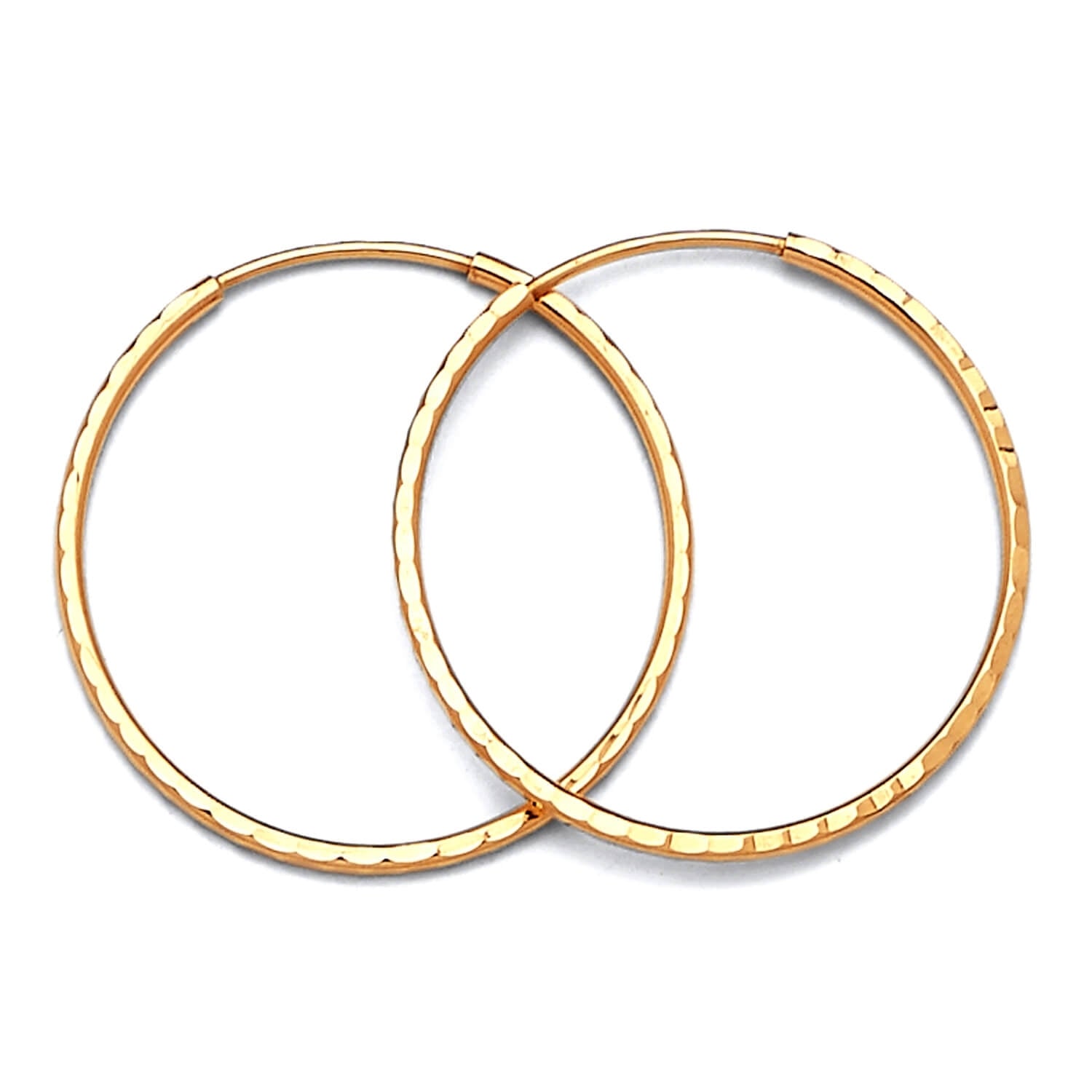 Hoop Earrings in 14K Gold