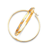 Heart Hoop Earrings in 14K Two-Tone Gold