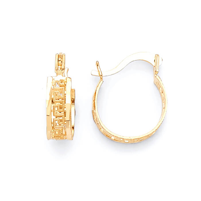 Bangle Hoop Earrings in 14K Gold