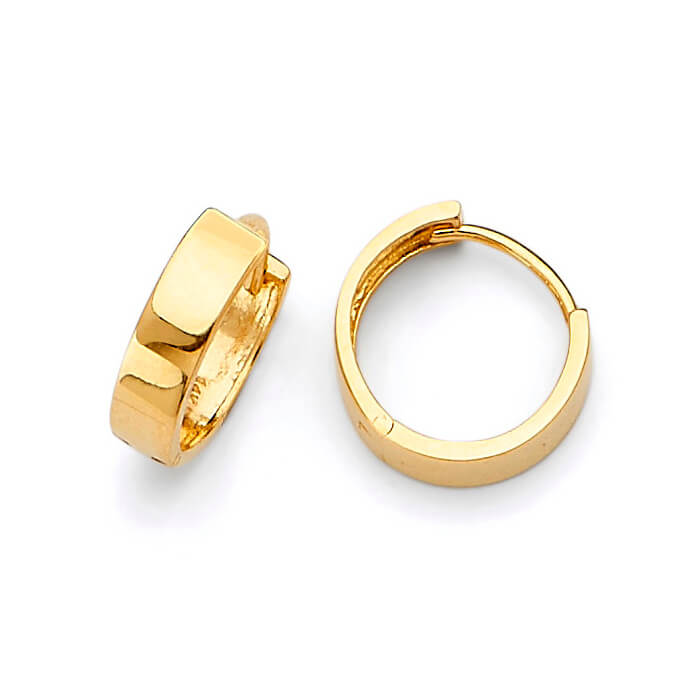 Huggie Earrings in 14K Gold