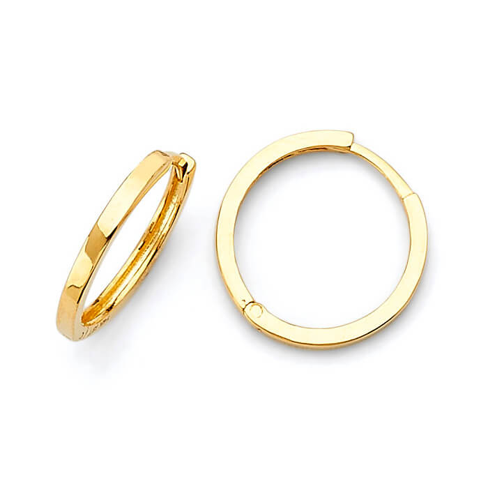 Huggie Earrings in 14K Gold