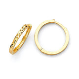 Huggie Earrings in 14K Gold