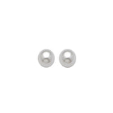 Solitaire Stud Earrings with Pearl in 14K Gold and Butterfly Backing