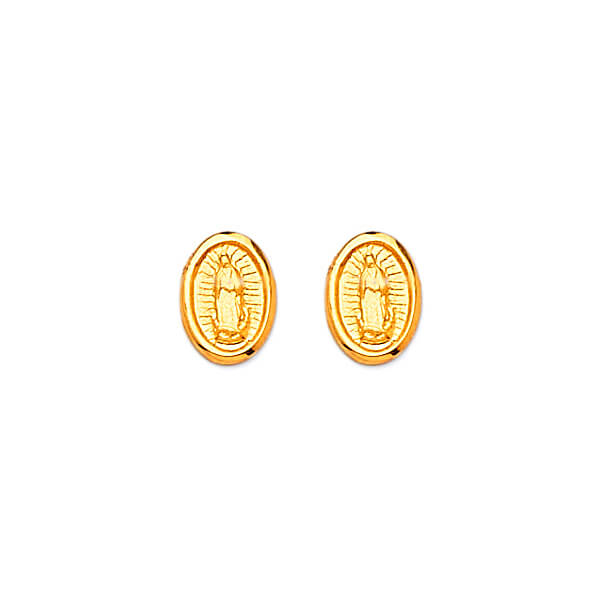 Guadalupe Stud Earrings in 14K Gold and Butterfly Backing