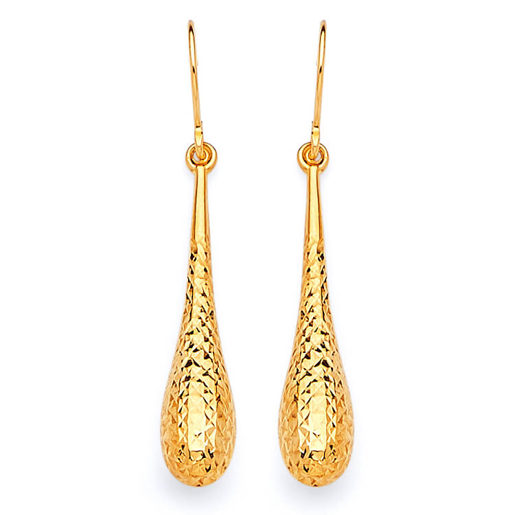 Teardrop Earrings in 14K Gold