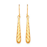 Teardrop Earrings in 14K Gold