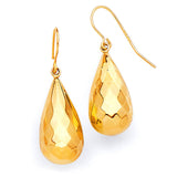 Teardrop Earrings in 14K Gold