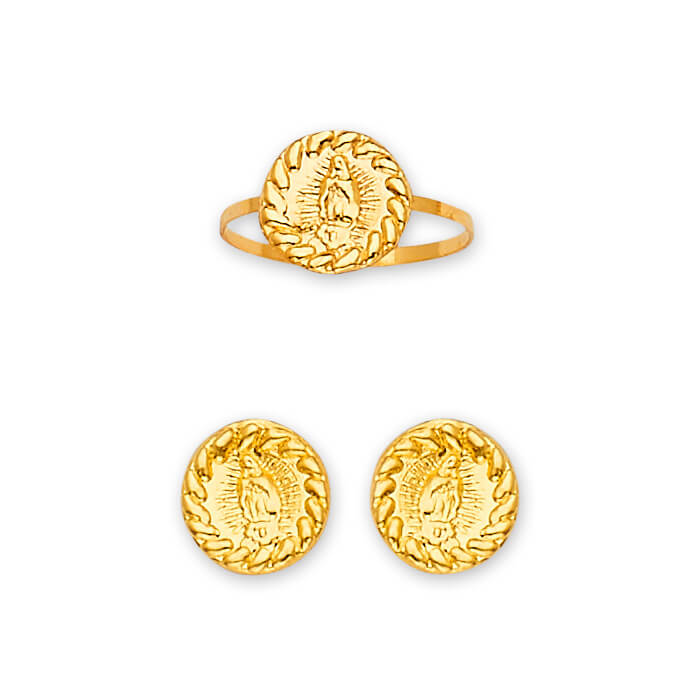 Guadalupe Girls Two-Piece Set in 14K Gold