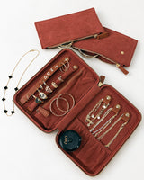 Brown Jewelry Pouch